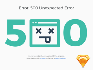Error Pages Designs for Sketch
