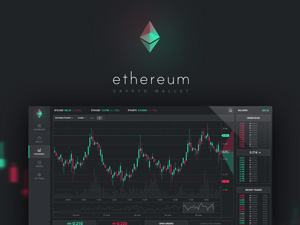 Ethereum App Dashboard UI – PSD Freebie