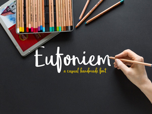 Eufoniem Free Curvy Brush Font