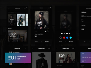 EUI Commerce UI Screens – Free Resource