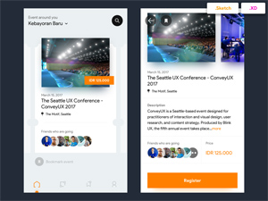Eventbrite Redesign Concept – Free Adobe XD File