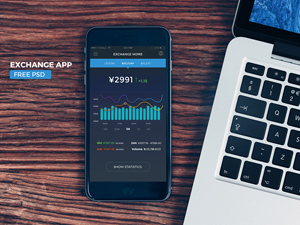 Exchange App – PSD Freebie