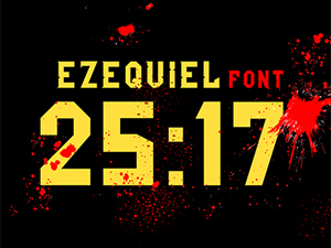 Ezequiel 25:17 Font