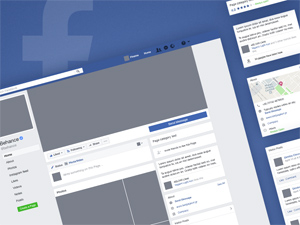 Facebook Page Template for Adobe XD