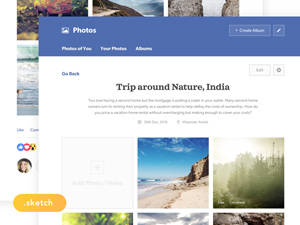 Facebook Photos Redesign by Rahul Chakraborty