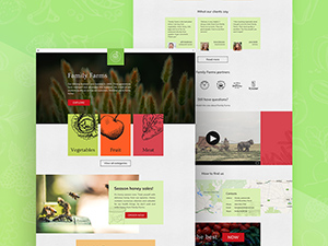 Family Farms Website Template by Pavel Kalnov