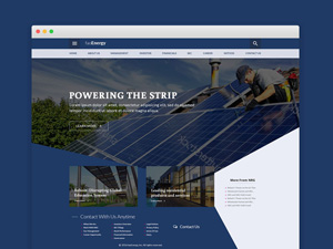 FaoEnergy Website Template: Free PSD