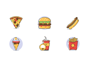Fast Food Icons