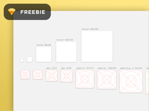 Favicon/iOS Icon Template for Sketch