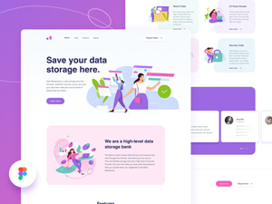 Cloud Storage Website Template