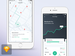 Finance App Concept – Sketch Resource