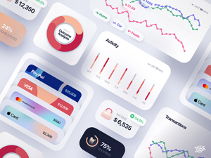 Finance Interface Elements by Siamak