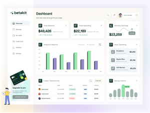 Financial Dashboard UI Design