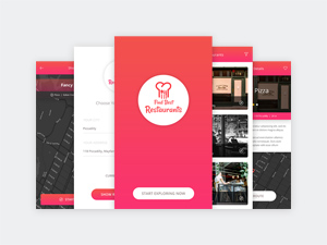 Find Restaurant UI Screens – Free Resource