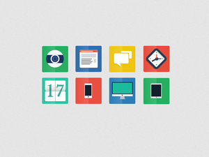 Flat Icons by Alberto Valentin