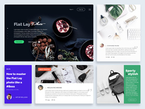 Flat Lay Ui Kit PSD