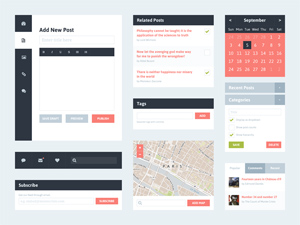 Flat UI Kit 2 – PSD Freebie