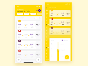Flight App UI – Sketch Freebie
