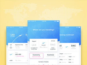 Flight Booking App Concept by Faraz Aziz