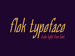 Flok Font – Free Typeface
