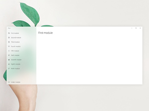 Fluent Design Window Template PSD