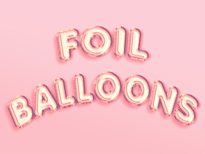 Balloon Text Effect – Free PSD