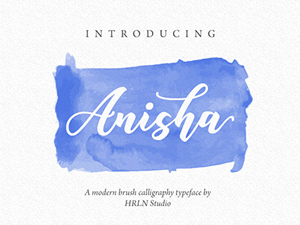 Anisha Script – Brush Calligraphy Font