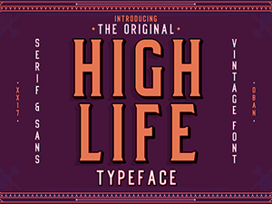 Lettering Font – High Life