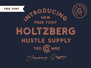 Holtzberg Font – Retro & Vintage Typeface