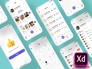 Food Delivery App Screens