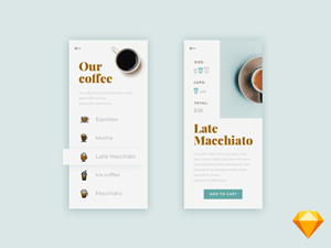 Food & Drink Menu Concept – Free Sketch