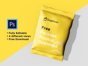 Food Packaging Mockup PSD