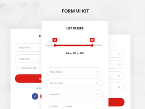 Form UI Kit: Free PSD