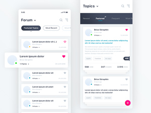 Forum & Topics iOS App by Brice Séraphin