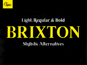 Free Decorative Font – Brixton