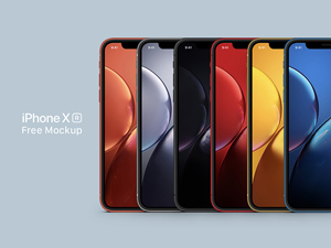Free iPhone XR Mockup Full Color
