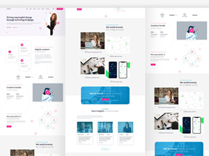Agency Website XD Template