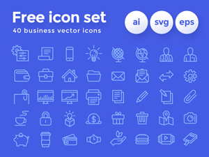 Business Icon Set Freebie