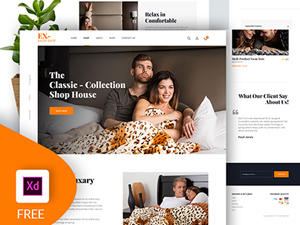 Adobe XD eCommerce Website Template Design