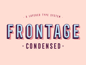 Frontage Condensed Font Specimen – Free Outline Typeface