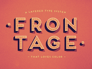 Frontage Font – Decorative Outline Typeface