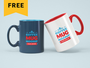 Mug Mockup: Free PSD