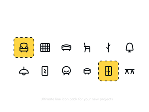 Furniture Icons Pack