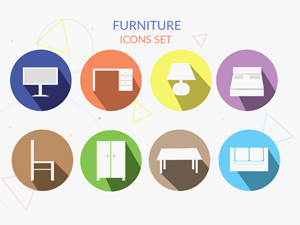 Furniture Icon Set PSD