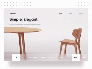 Furniture Landing Page Template PSD