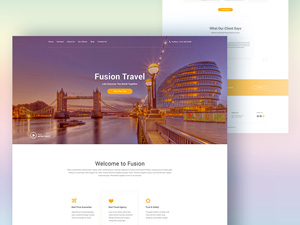 Fusion Travel Agency Template by Ishtiaq Khan Parag