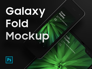 Samsung Galaxy Fold Mockup – Free PSD