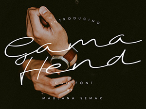 Gama Hend-Logo Font