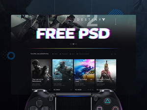 Gaming Website Template – Free PSD