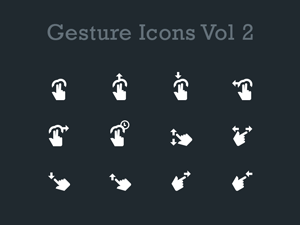 Gesture Icons Vol 2 – Free PSD